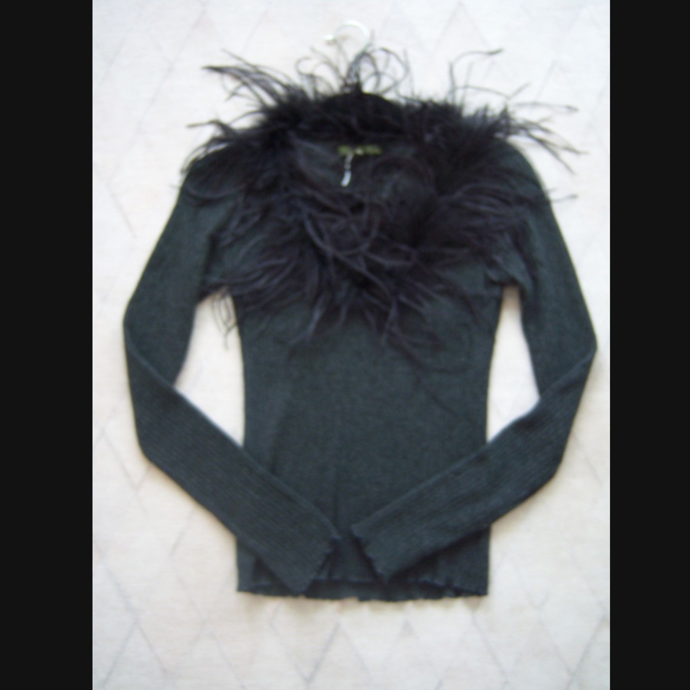 Vintage Beau Bois Cashmere and Fur top